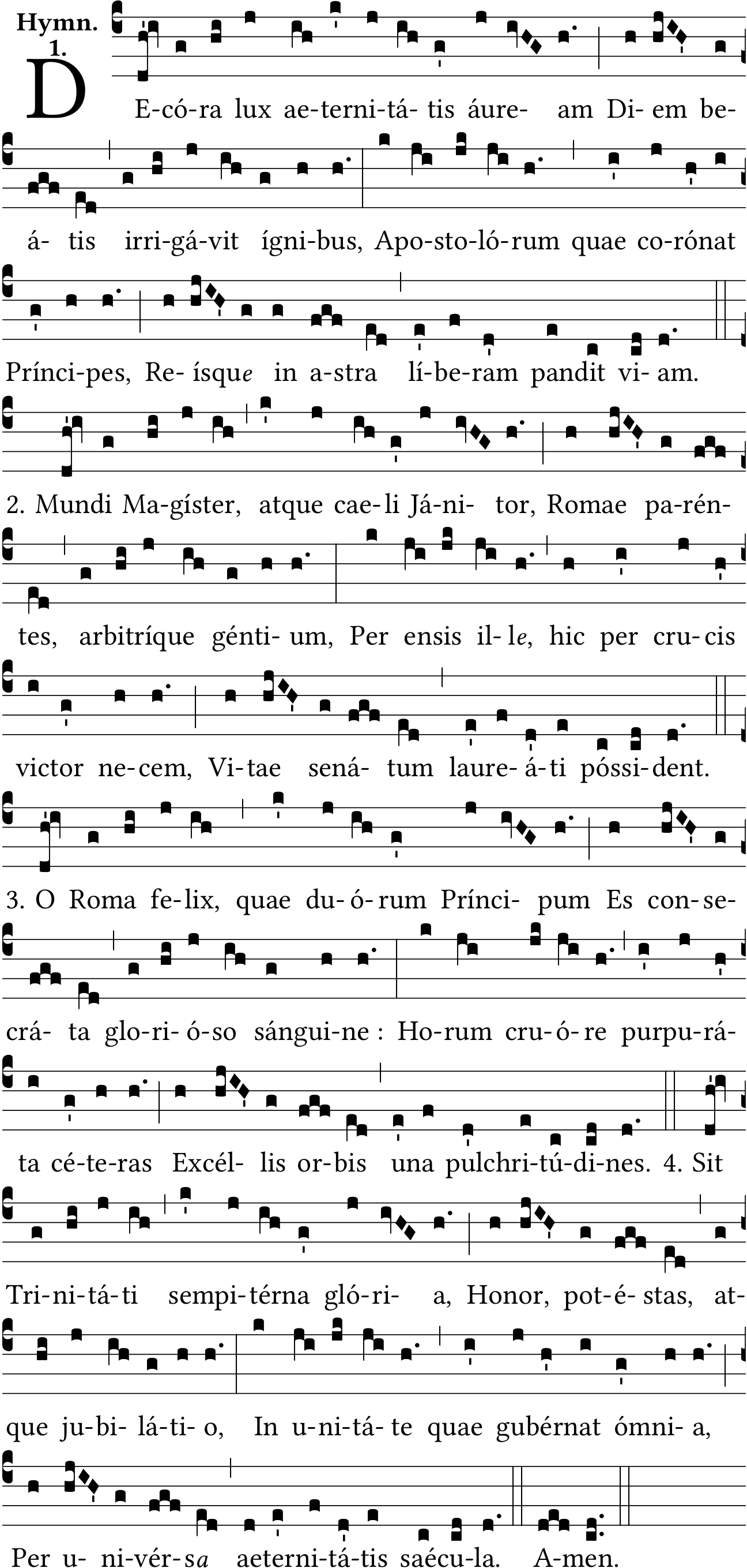 Partitura gregoriana Rorate Caeli Desuper Solesmes